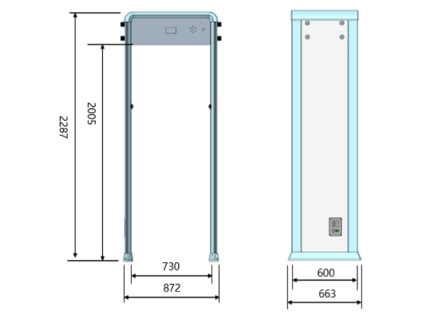 測(cè)溫人臉安檢門熱成像非接觸式測(cè)溫，助力疫情防控